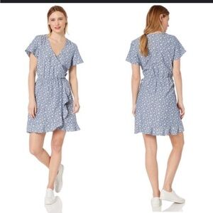 JCrew Mercantile Floral Cotton Wrap Dress